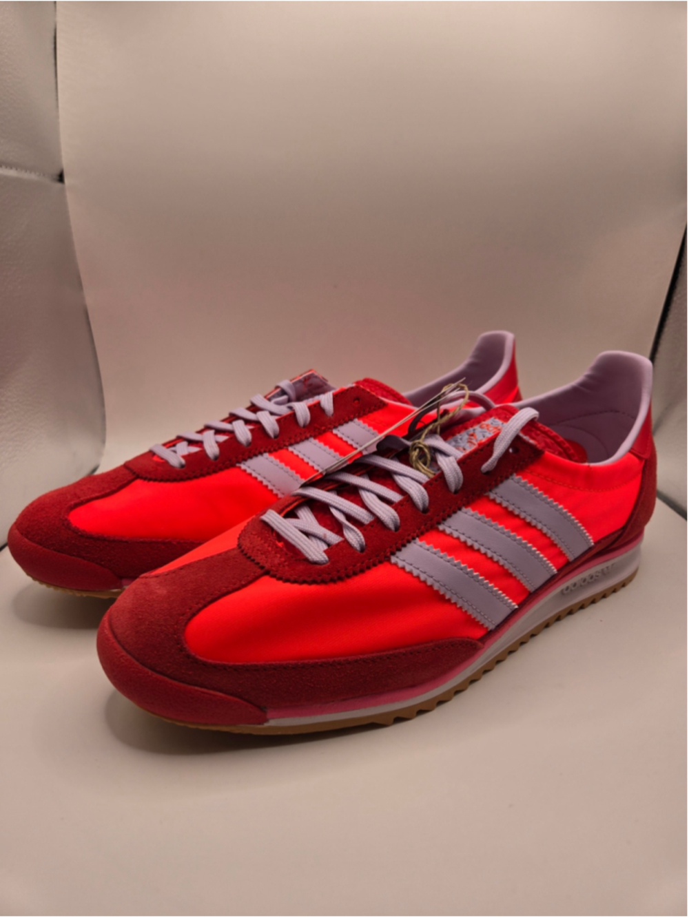 Women's Adidas SL 72 OG Sneakers Red and Lavender Size 9.5